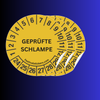 Geprüfte Schlampe TÜV-Style Sticker | Party Gag | 50er Pack