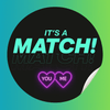 It's a Match - 50 Festival Sticker