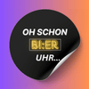 Oh, schon Bier Uhr! - 50 Sticker - Festivalstickers